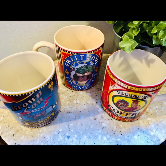 ☕️ Brand New! 3 Retro Mugs ☕️ - Picture 6 of 7